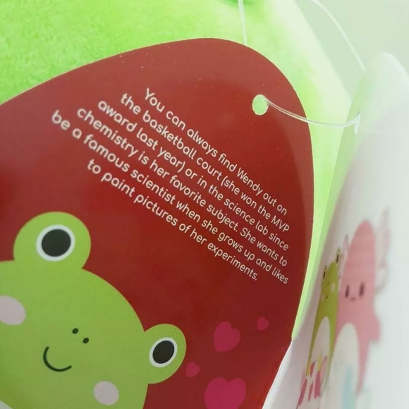 11" Squishmallow Wendy Frog white eye green Valentine's Day KellyToys soft plush - Picture 2 of 3